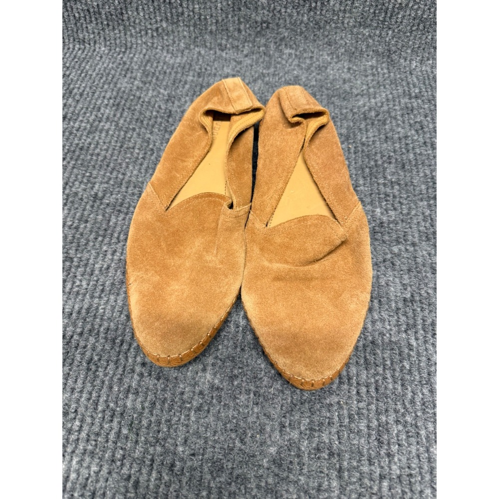 Soludos Venetian Loafer Tan Suede‎ Pointed Toe Flat Mules Womens 8.5